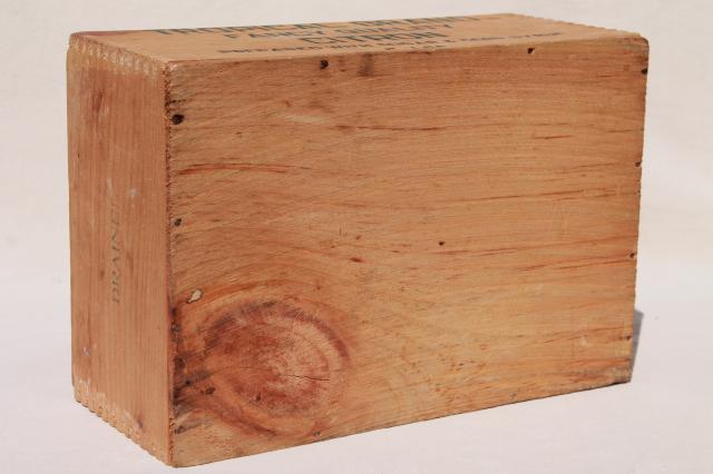 photo of Tropical Citron vintage wooden box, dovetailed finger jointed wood packing crate  #7