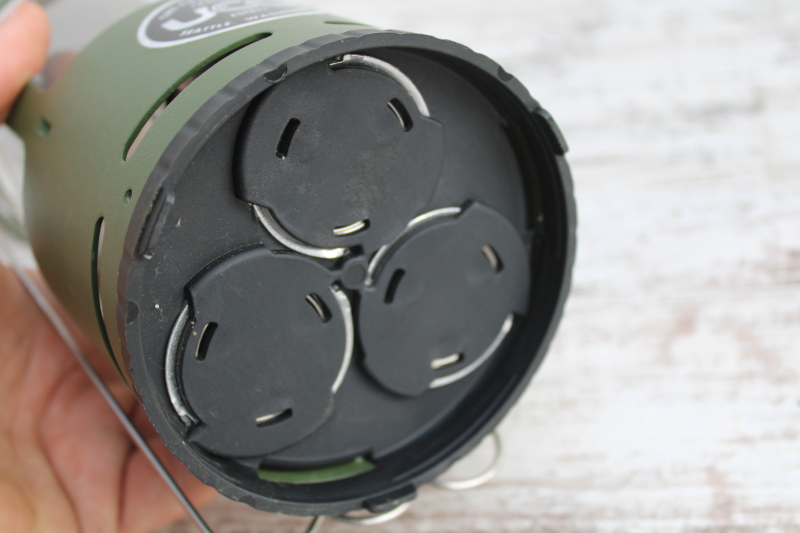 photo of UCO Candlelier candle lantern camping or emergency light green metal lamp w/ hanger handle  #5