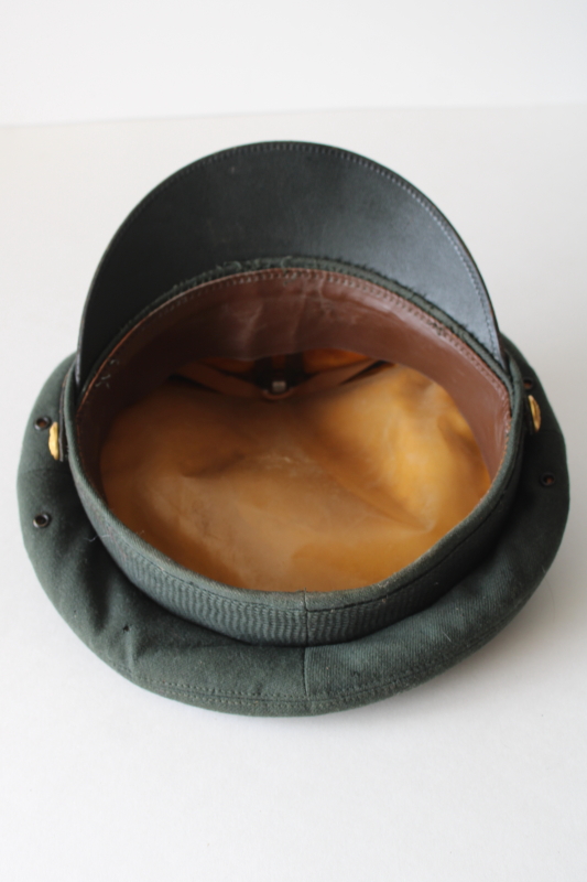 photo of US Army military uniform hat w/ insignia, enlisted service cap, cold war or Vietnam vintage  #3