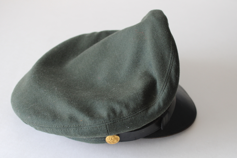 photo of US Army military uniform hat w/ insignia, enlisted service cap, cold war or Vietnam vintage  #8