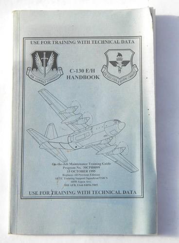 photo of USAF US Air Force training handbook for C-130 E/H airplane #1