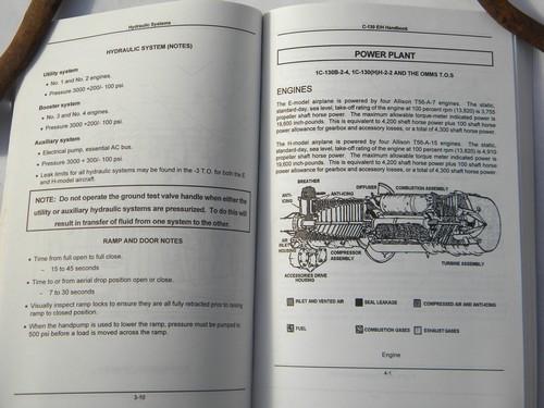 photo of USAF US Air Force training handbook for C-130 E/H airplane #3