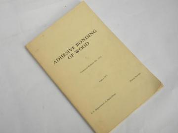 catalog photo of USDA Forest Service technical bulletin Adhesive Bonding of Wood