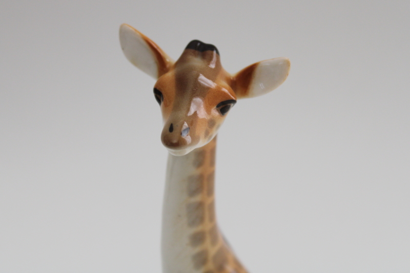 photo of USSR vintage Lomonosov Russia porcelain figurine, resting giraffe #2