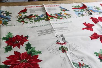 VIP Cranston Print Works Christmas holiday appliques cut & sew cotton panels 