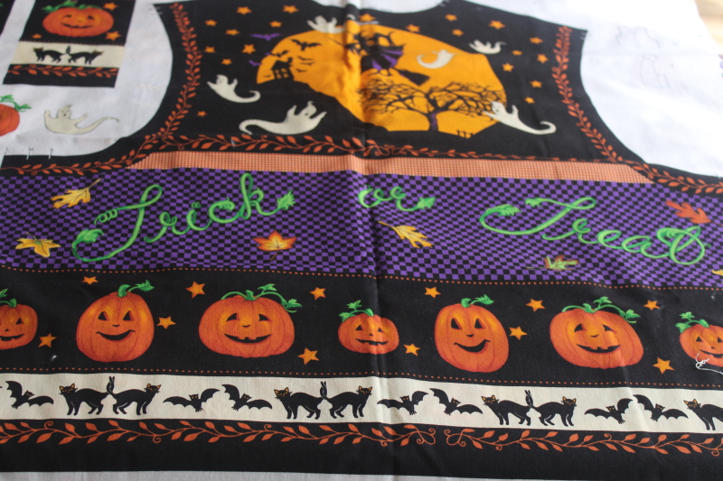 photo of VIP Cranston print cotton cut and sew panel, Halloween vest holiday ugly sweater style  #4