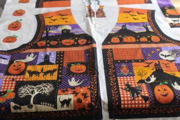 catalog photo of VIP Cranston print cotton cut and sew panel, Halloween vest holiday ugly sweater style 