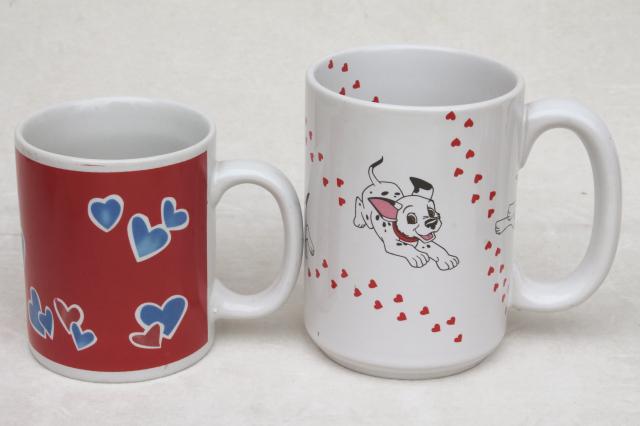 photo of Valentine heart holiday mugs, collection of 18 coffee cups w/ hearts for Valentine's Day #8