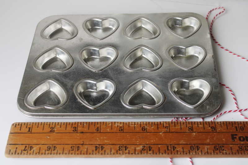 photo of Valentine mini hearts sturdy steel candy molds or baking pans  #2