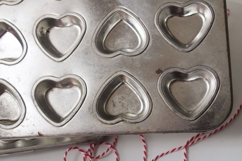 photo of Valentine mini hearts sturdy steel candy molds or baking pans  #4