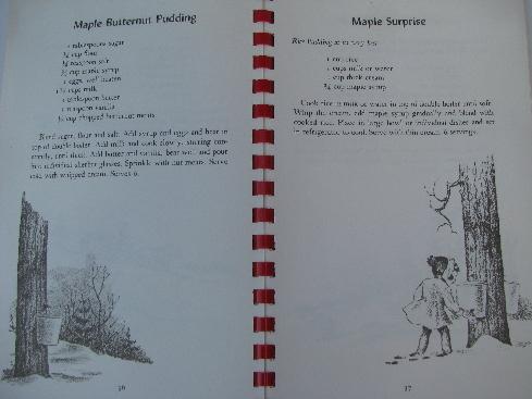 photo of Vermont maple syrup recipes, 1950s vintage cookbook #4