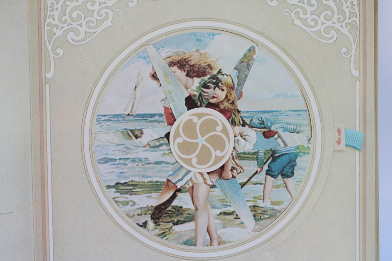 photo of Victorian children picture book reproduction 1980s vintage puzzle wheel antique illustrations  #4