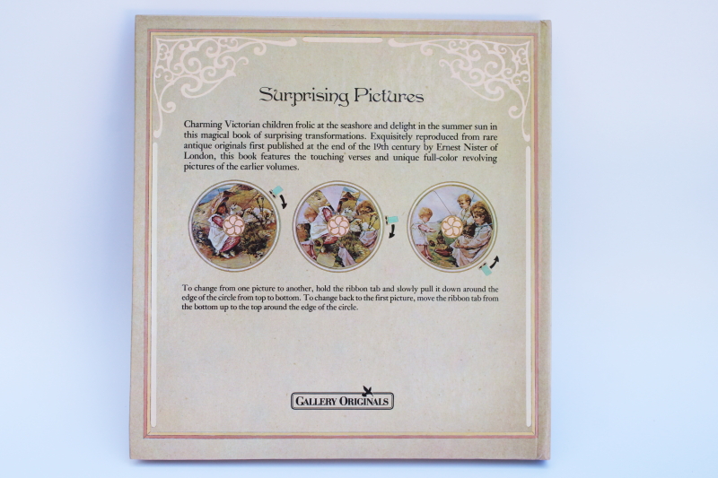 photo of Victorian children picture book reproduction 1980s vintage puzzle wheel antique illustrations  #6