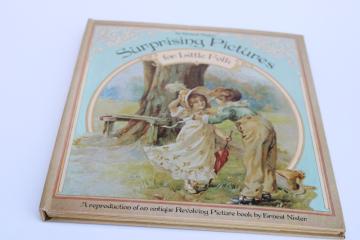 catalog photo of Victorian children picture book reproduction 1980s vintage puzzle wheel antique illustrations 