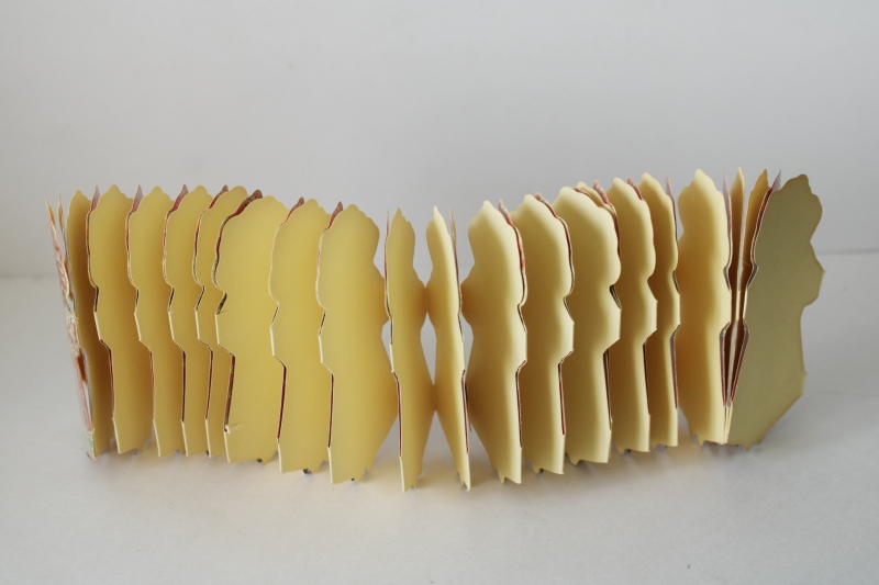 photo of Victorian fans & dolls, vintage greeting cards and gift enclosure cards paper ephemera lot  #8