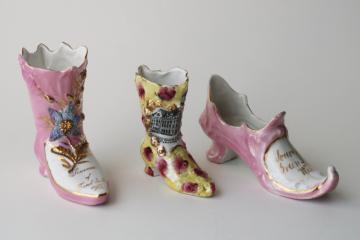 catalog photo of Victorian vintage souvenirs, china boots & shoes Milwaukee Green Bay Fond du Lac Wisconsin