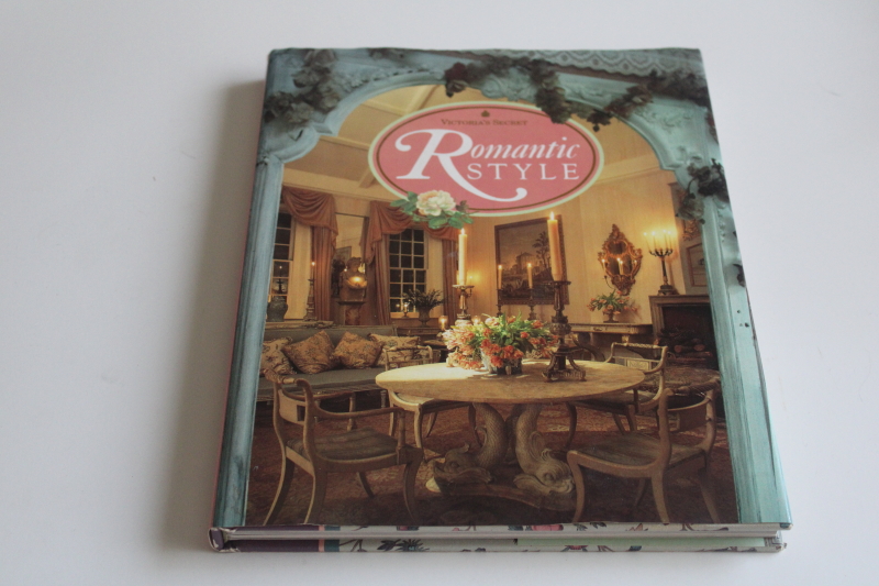 photo of Victoria's Secret Romantic Style 1990 vintage English country home decor book  #1