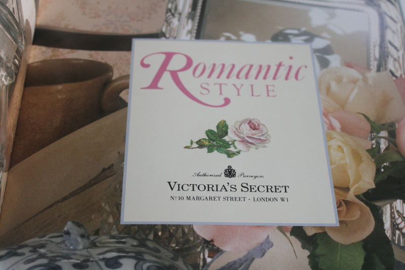 photo of Victoria's Secret Romantic Style 1990 vintage English country home decor book  #2