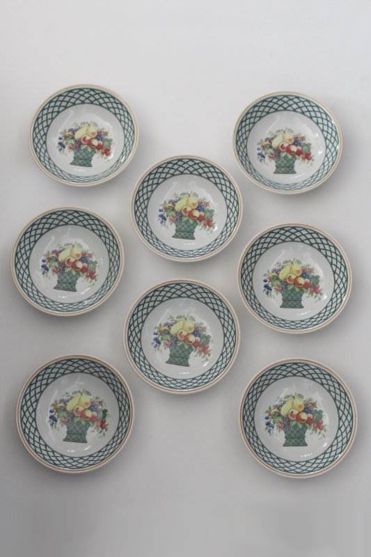 photo of Villeroy & Boch Basket pattern soup or cereal bowls set of 8, V&B House & Garden china  #1