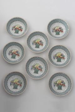 Villeroy & Boch Basket pattern soup or cereal bowls set of 8, V&B House & Garden china 
