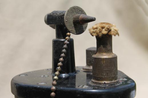 photo of Vintage 1930s Hanau dental blowtorch, black bakelite dentist tool w/ US patent 1755216 #6