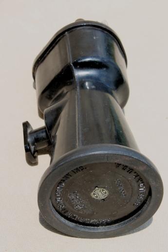 photo of Vintage 1930s Hanau dental blowtorch, black bakelite dentist tool w/ US patent 1755216 #9