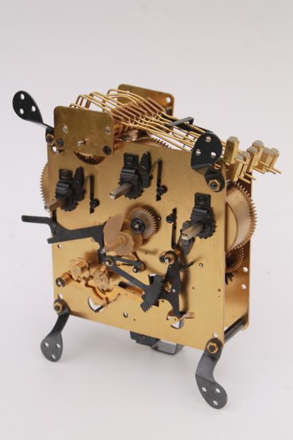 photo of Vintage Howard Miller mechanical  clock movement for repair / parts West Germany #1