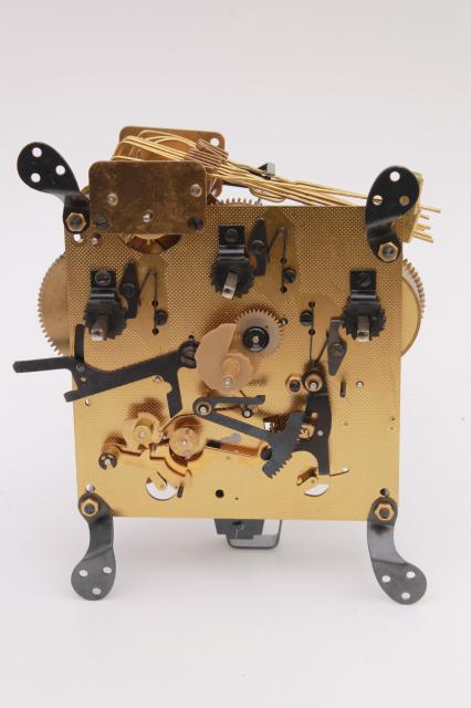 photo of Vintage Howard Miller mechanical  clock movement for repair / parts West Germany #4