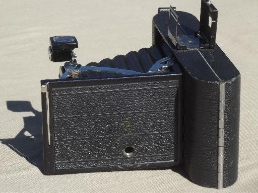 photo of Vintage Kodak Junior six-20 camera, 1930s folding bellows camera #7