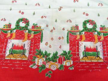 catalog photo of Vintage border print cotton, Christmas!