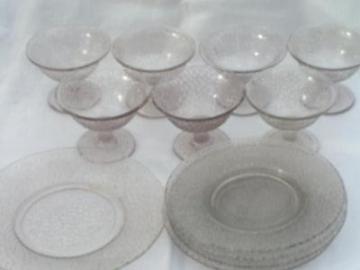 catalog photo of Depression dishes, crackle pattern