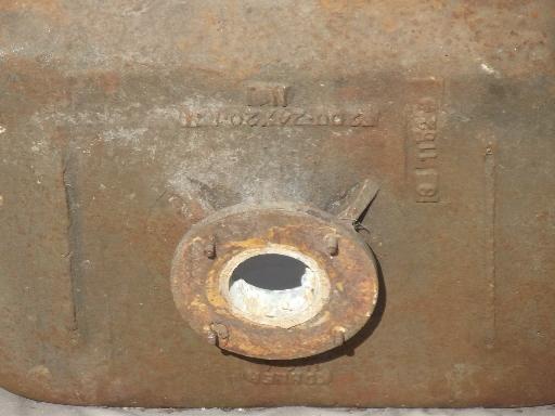 photo of Vintage farmhouse laundry sink, iron industrial apron utility sink #11