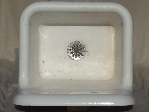 photo of Vintage industrial apron utility sink, farmhouse laundry sink #5