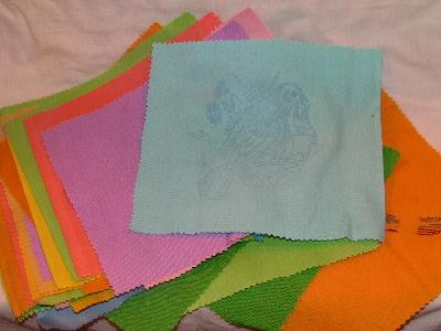 photo of Vintage state bird and flower quilt blocks to embroider #1