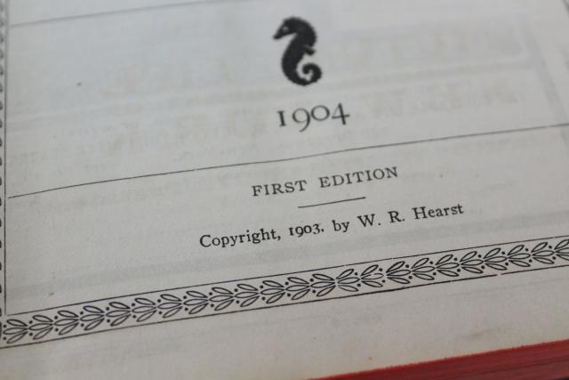 photo of W R Hearst 1904 Almanac Cyclopedia Atlas, maps & photos, news & historic events #10