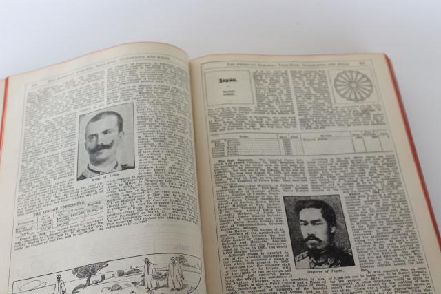 photo of W R Hearst 1904 Almanac Cyclopedia Atlas, maps & photos, news & historic events #12