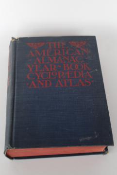 catalog photo of W R Hearst 1904 Almanac Cyclopedia Atlas, maps & photos, news & historic events