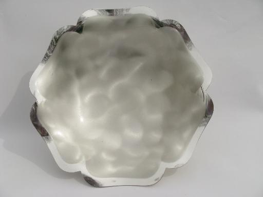 photo of WMF Ikora vintage German pearl silver plate dishes, art deco moderne #4