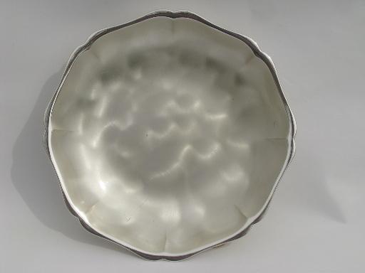 photo of WMF Ikora vintage German pearl silver plate dishes, art deco moderne #10