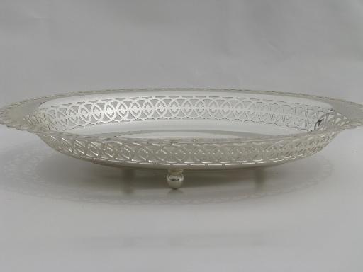 photo of WMF Ikora vintage German pearl silver plate dishes, art deco moderne #2