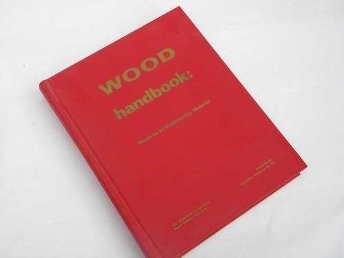 photo of WOOD 1970s engineer's material handbook w/technical engineering data #1