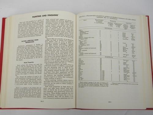 photo of WOOD 1970s engineer's material handbook w/technical engineering data #3