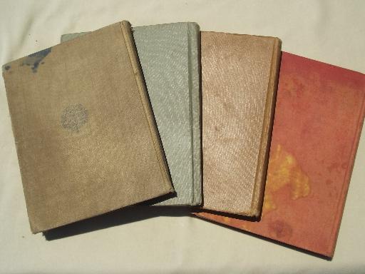 photo of WWI & 1920s vintage geography school books w/ antique maps & war photos #7