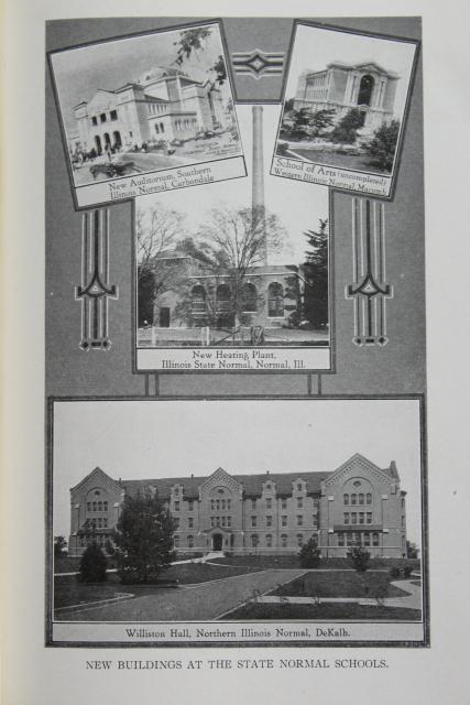 photo of WWI vintage State of Illinois Blue Book 1917-1918 antique yearbook 100 years old #5