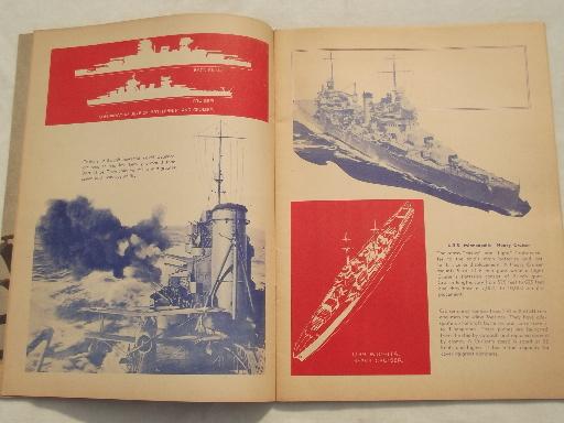 photo of WWII War Planes, War Ships 40s vintage boys books & writing tablet #7