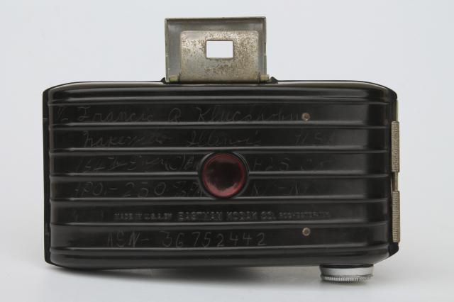 photo of WWII soldier's camera 307th Engineer Battalion, 82nd Airborne Div oilcloth case #7