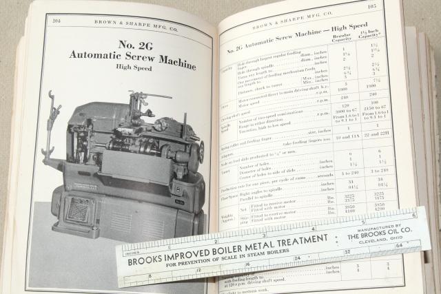 photo of WWII vintage 1941 Brown & Sharp machinists tools illustrated machine tool catalog #2