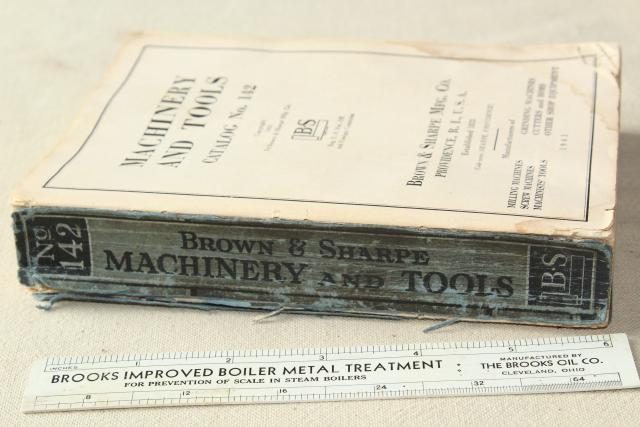 photo of WWII vintage 1941 Brown & Sharp machinists tools illustrated machine tool catalog #4