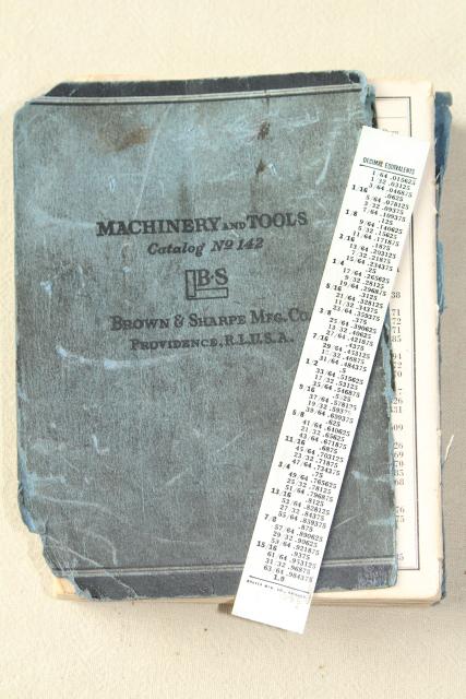 photo of WWII vintage 1941 Brown & Sharp machinists tools illustrated machine tool catalog #5