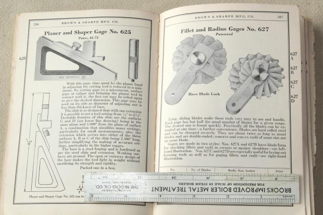 photo of WWII vintage 1941 Brown & Sharp machinists tools illustrated machine tool catalog #9